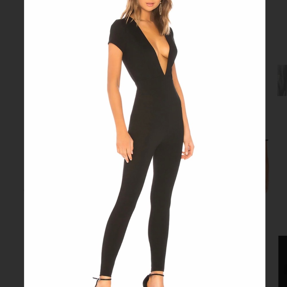 Superdown by Revolve Leona Deep V Catsuit Size Small